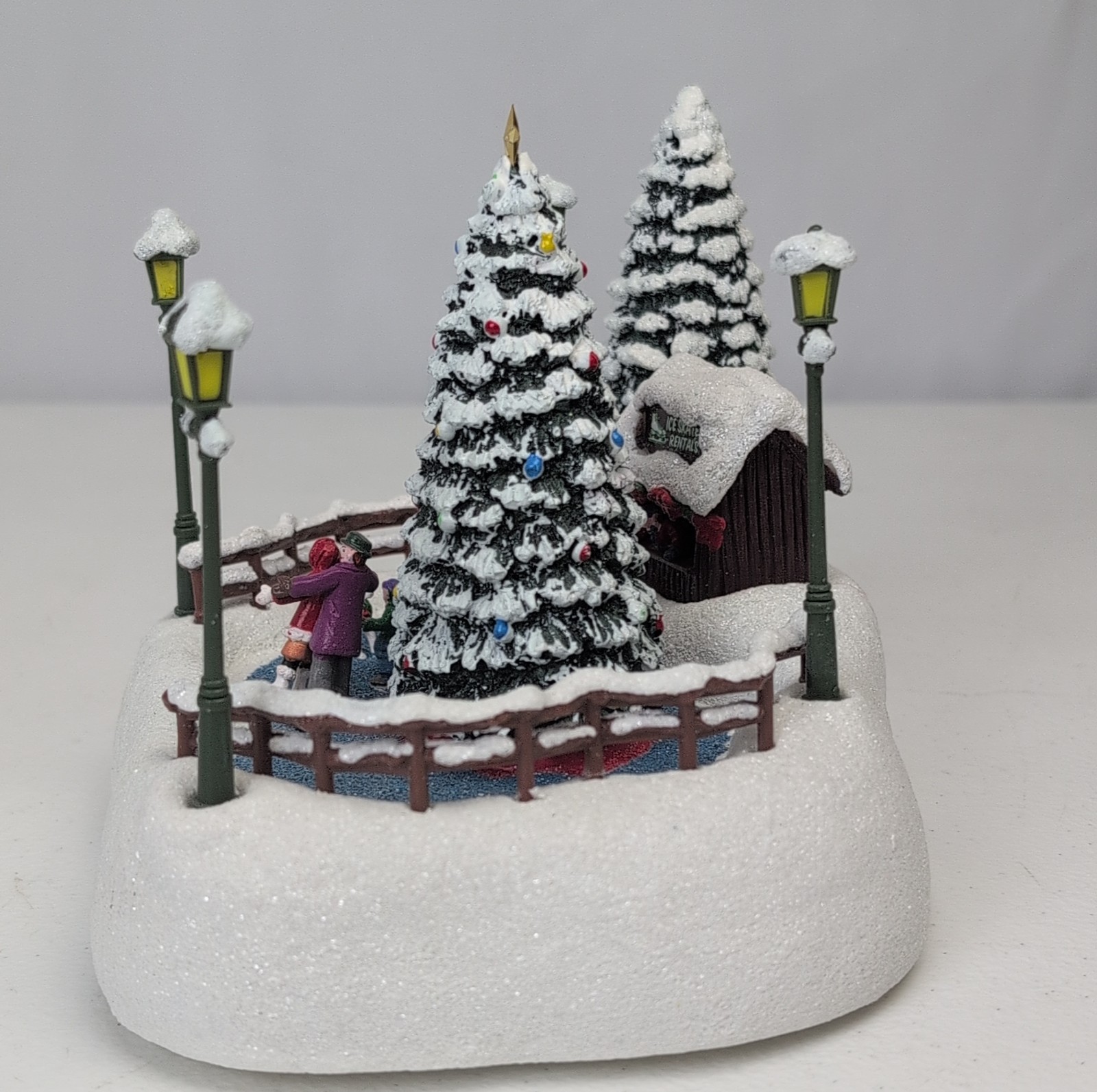 2024 Thomas Kinkade Teleflora Oh What Fun Lighted Christmas Ice Skate Rentals