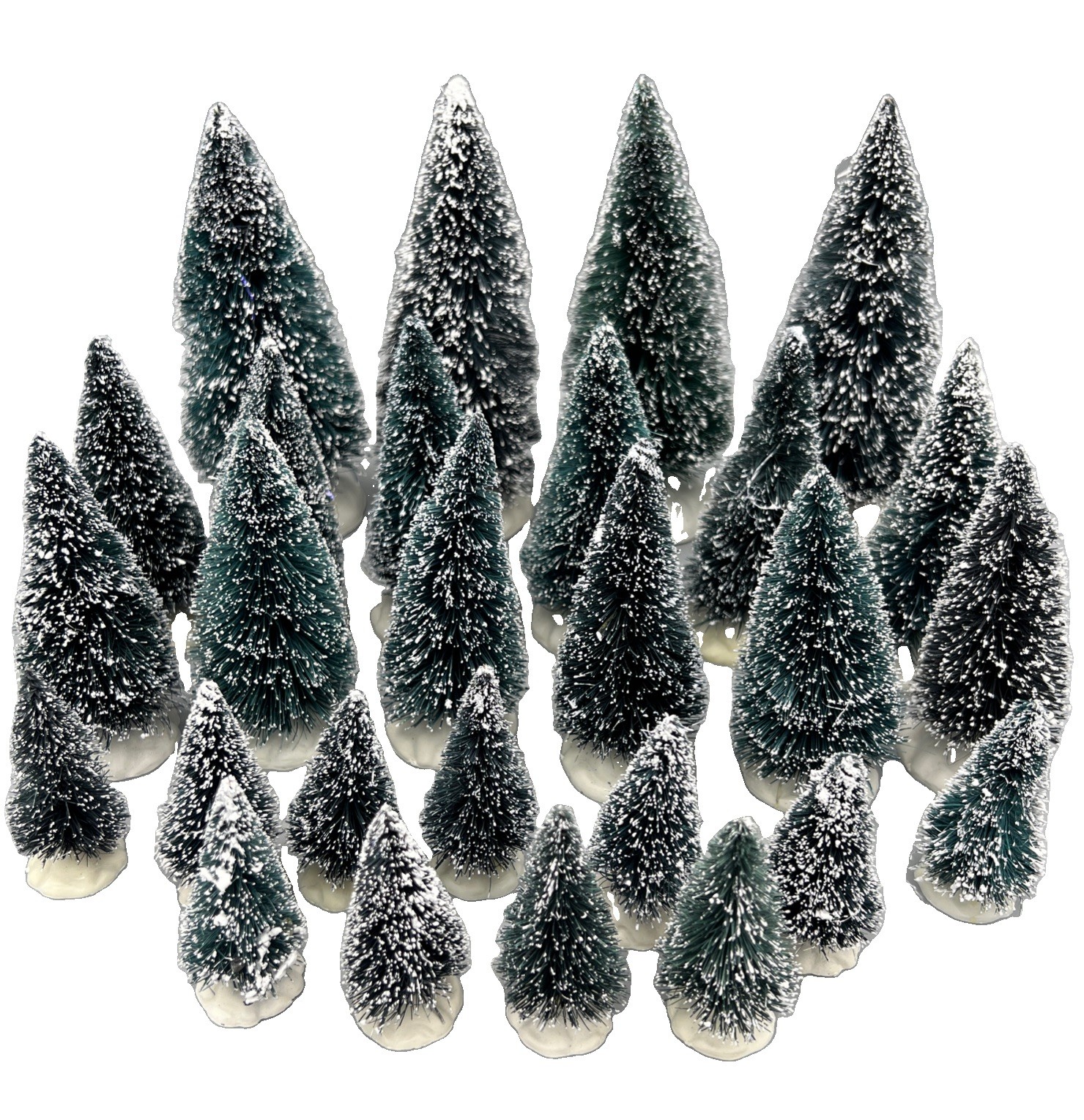 27 Lemax Bottle Brush Trees & Shrubs