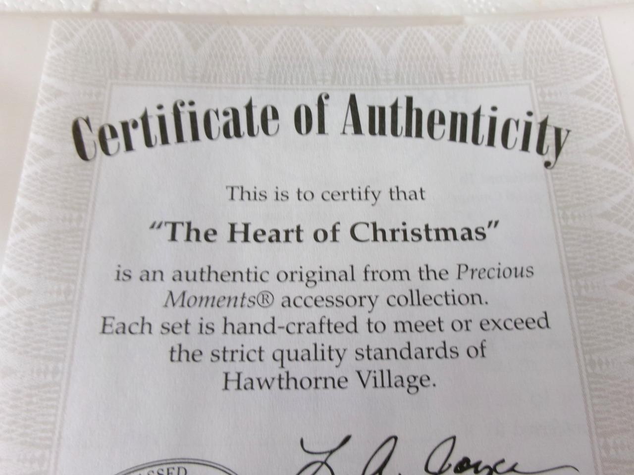 2003 Precious Moments Hawthorne Village “The Heart Of Christmas” 91289 Set Of 3