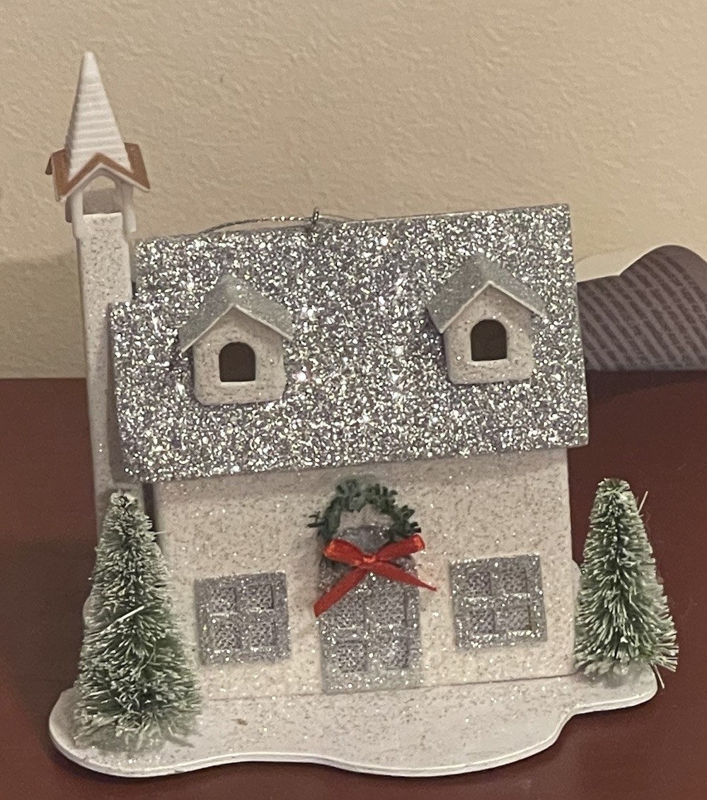 Happy Holidays Collection Walgreens Paperboard Putz Style Lite Up White House