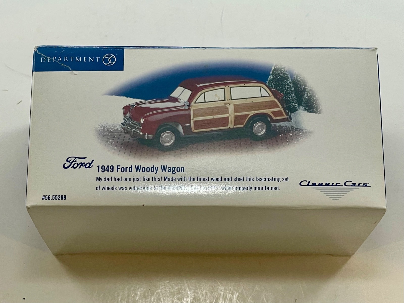 Dept. 56 Snow Village1949 Ford Woody Wagon in Original Box(new In Open Box)