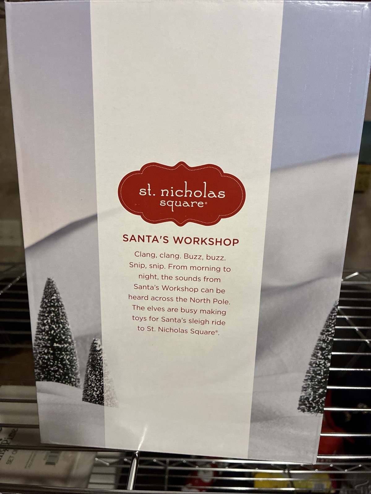 St. Nicholas Square Santa’s Workshop 2025 Illuminated Hand-Painted Christmas New