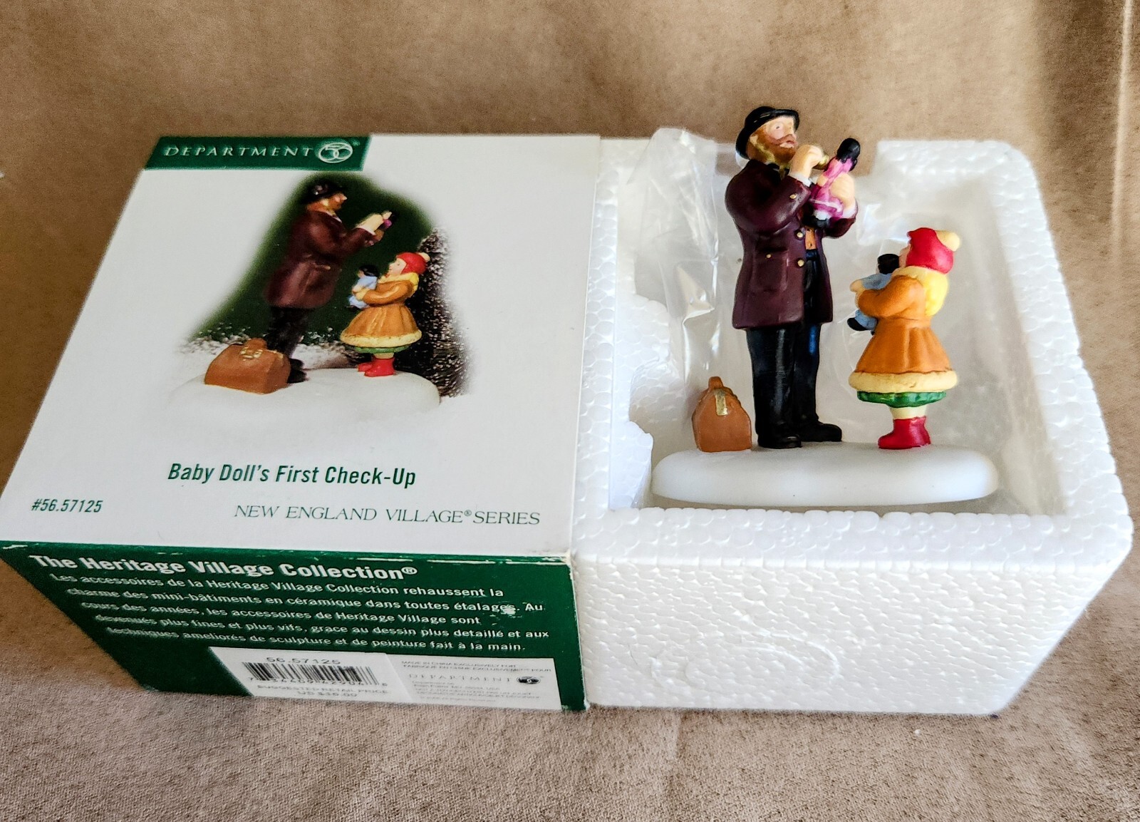 Baby Doll’s First Check-Up #57125 New England Vil Department 56 -BUYER GUARANTEE