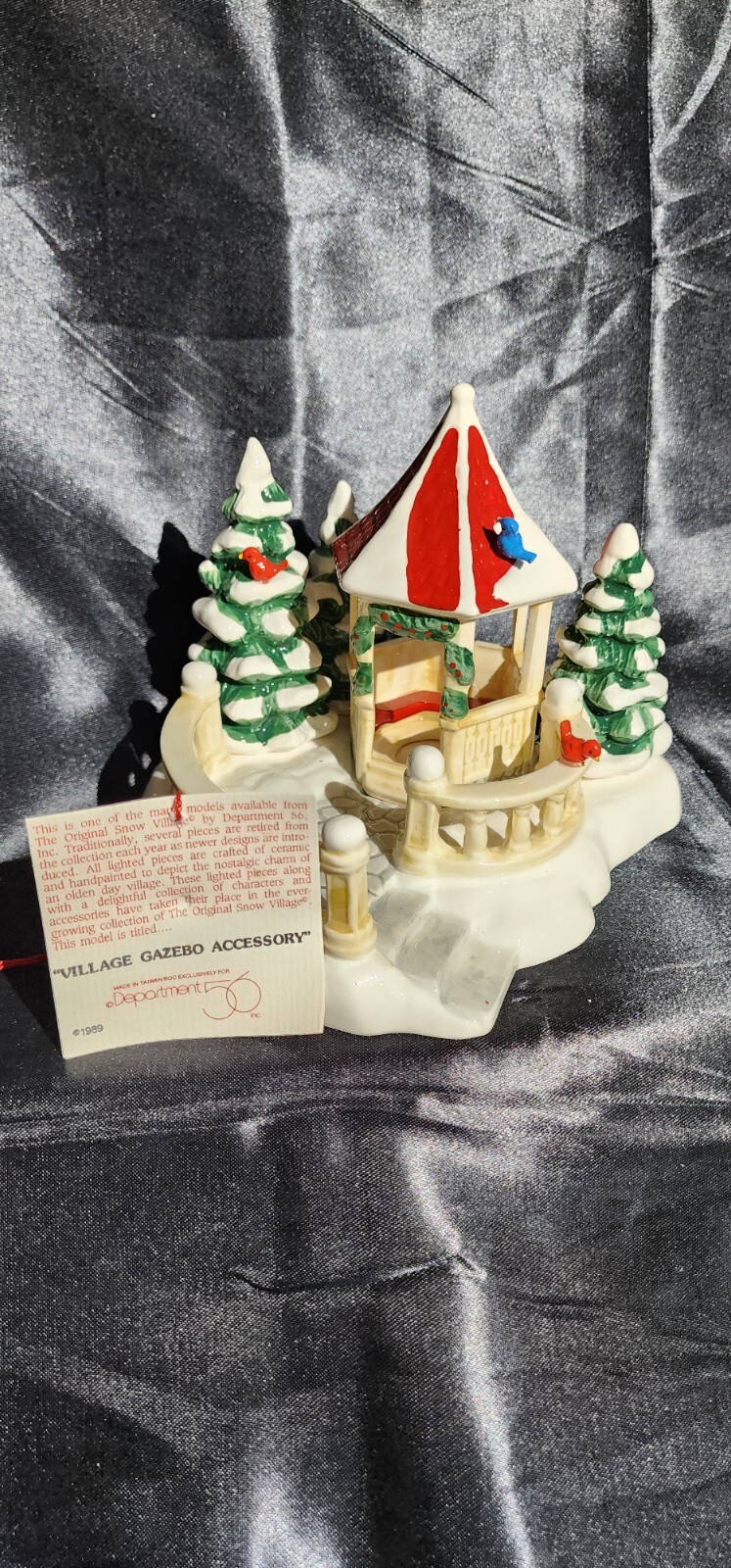 Department 56 Original Snow Village Gazebo Christmas Accessory 1989 #51462