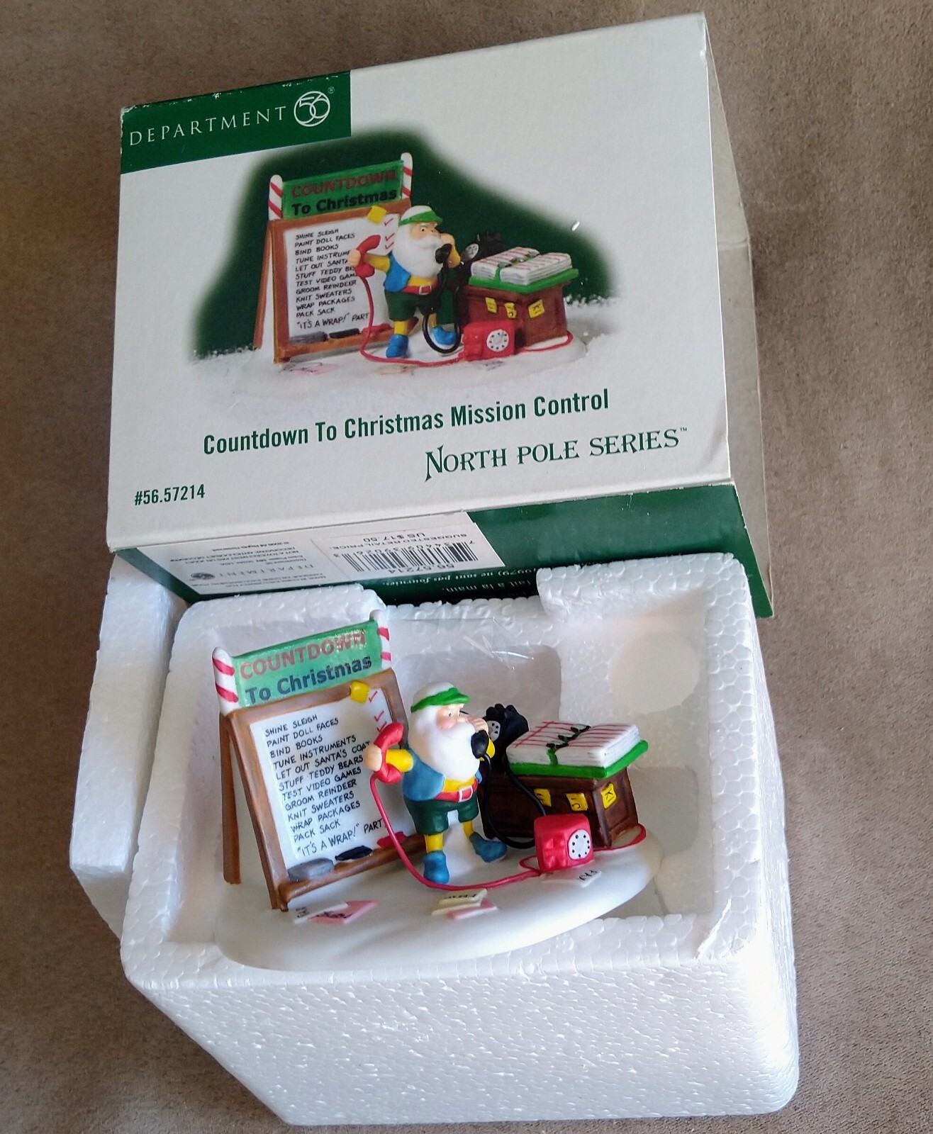 Countdown To Christmas Mission Control #57214 Dept56 North Pole -BUYER GUARANTEE