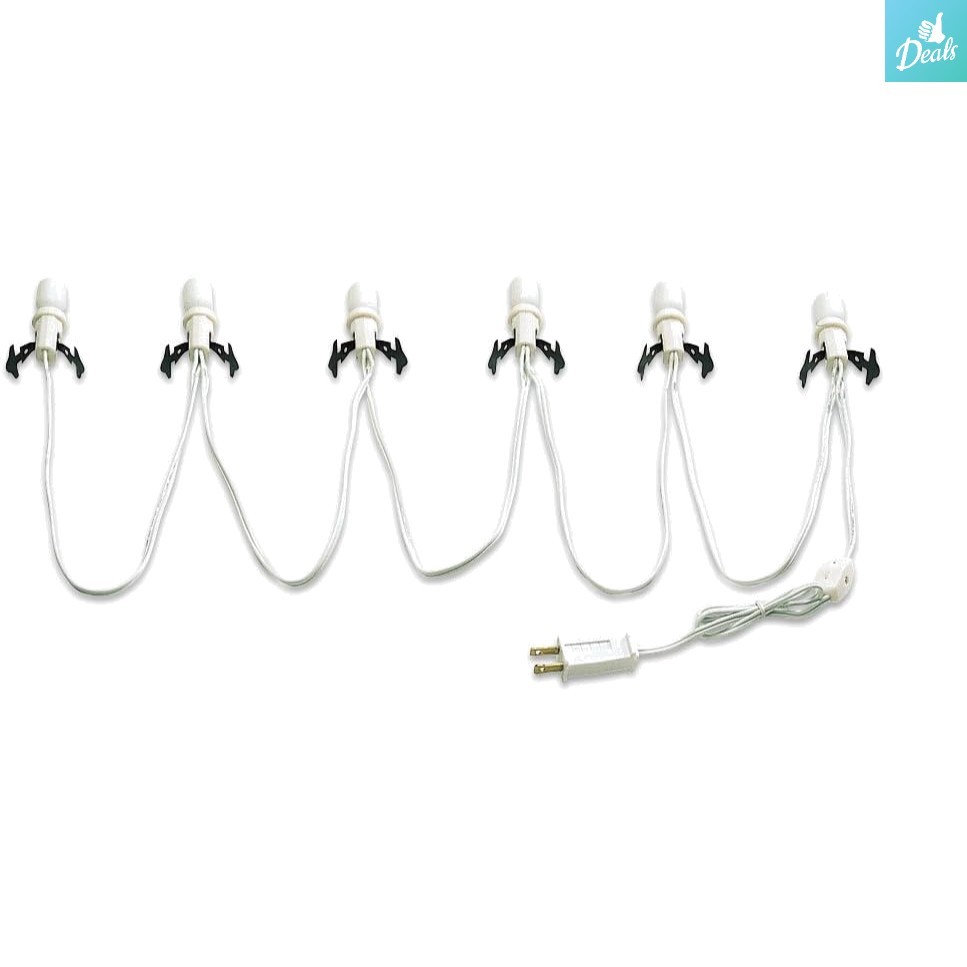 Versatile 108 Inch Light Set with Six Sockets – Perfect for Your Village Display