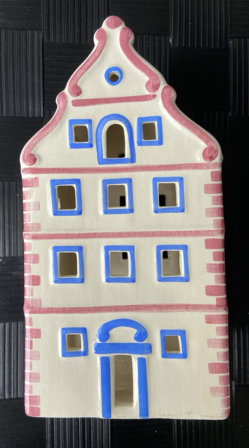 1994 Ursula Leyk Lichthaus German Tea Light Holder~Apotheke Shop w/Oriel Window