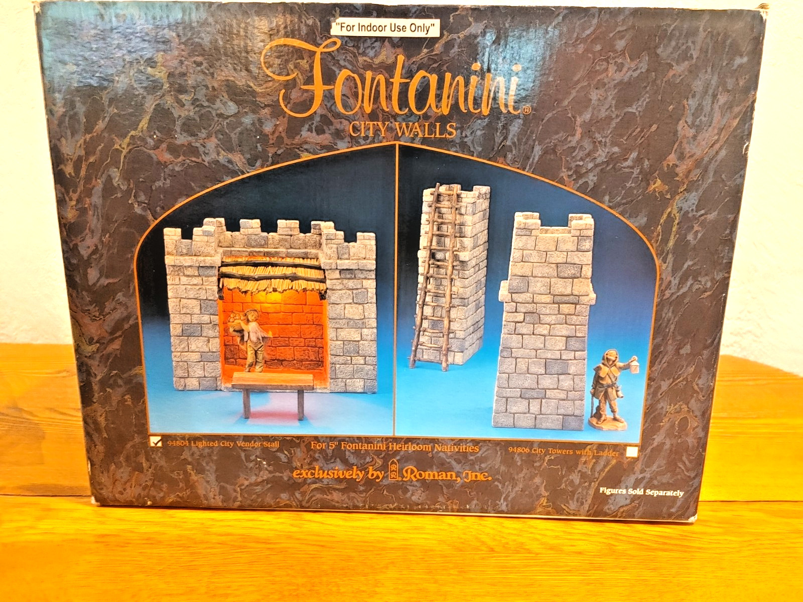 Fontanini Heirloom Nativity City Wall Lighted City Vendor Stall 5” #94804 NIB