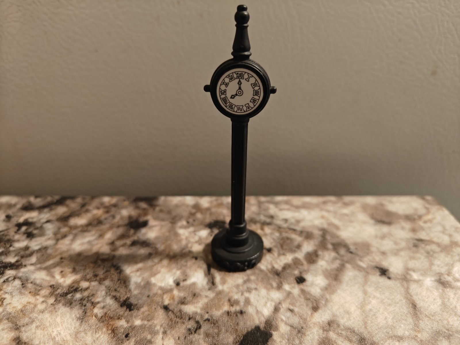 Christmas Village Metal Street Clock Accessory