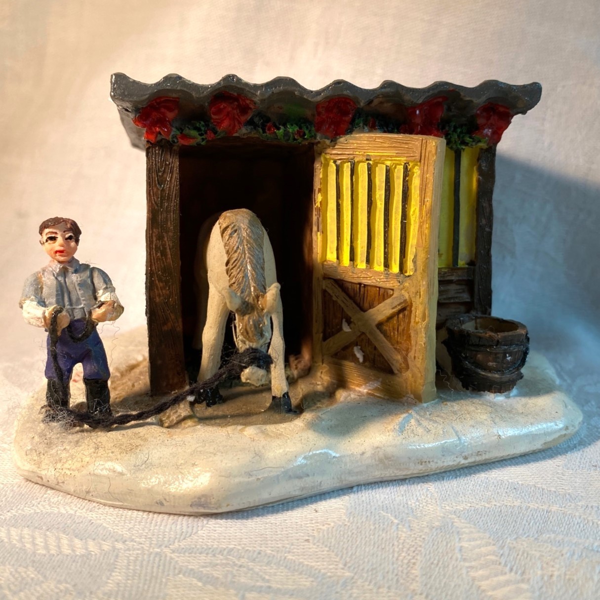 Horse Stable Shed Holiday Inspirations 2009 Christmas House Accesory Joann Store