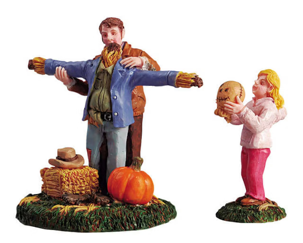 Lemax Christmas & Holidays MAKING A SCARECROW #52027 • RETIRED • NEW RARE!
