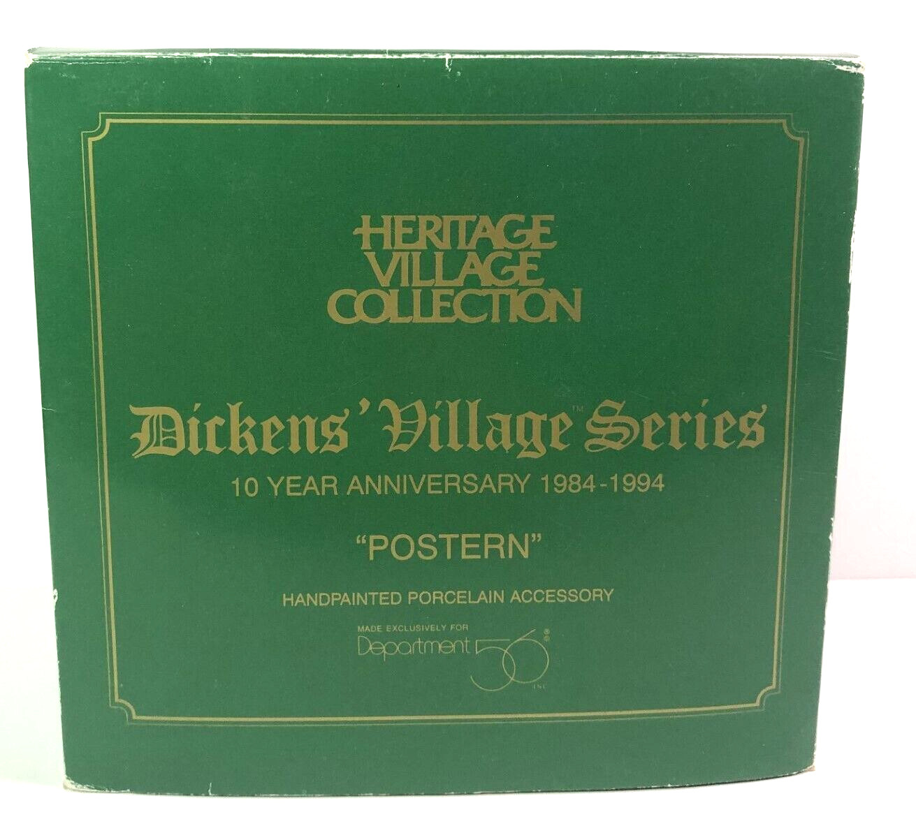 Dept 56 Heritage Village Dickens’ Village 10 Year Anniversary Postern Free Ship