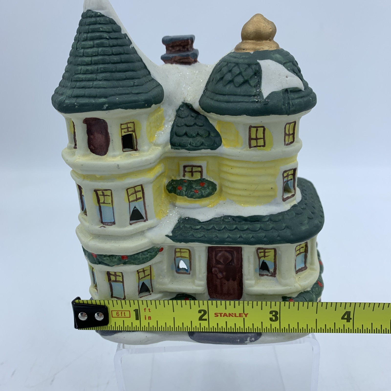 Vintage 2001 Cobblestone Corners Christmas Village The Cox House Dollar Tree