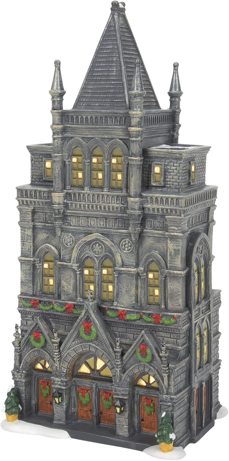 Department 56 Dickens Village St. James Concert Hall Lit Building 6009737 NEW T