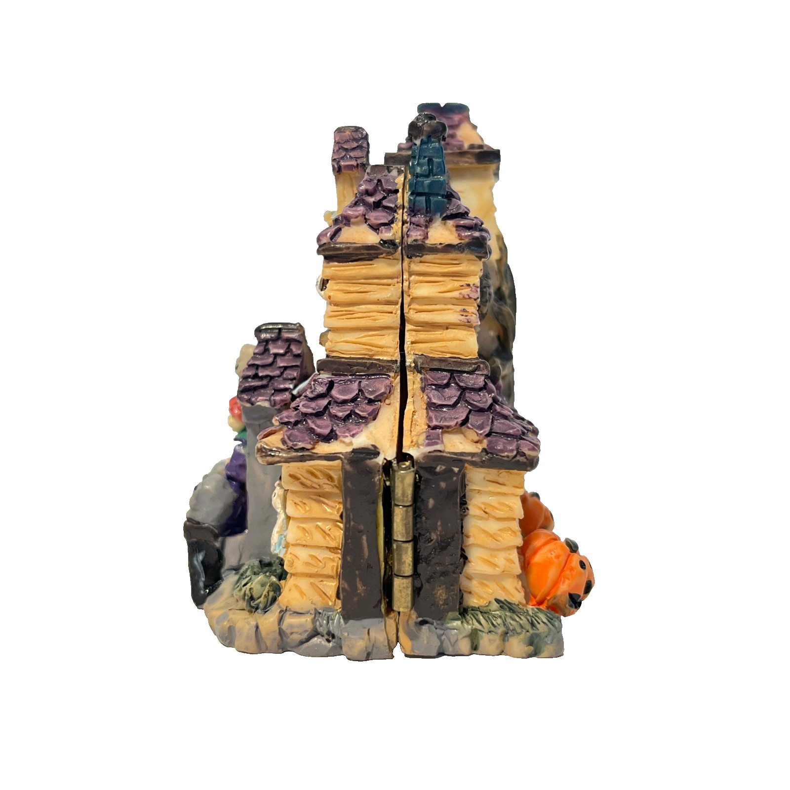 Vintage Halloween Miniature Houses (3) Open To Interior Spooky Scenes, HTF
