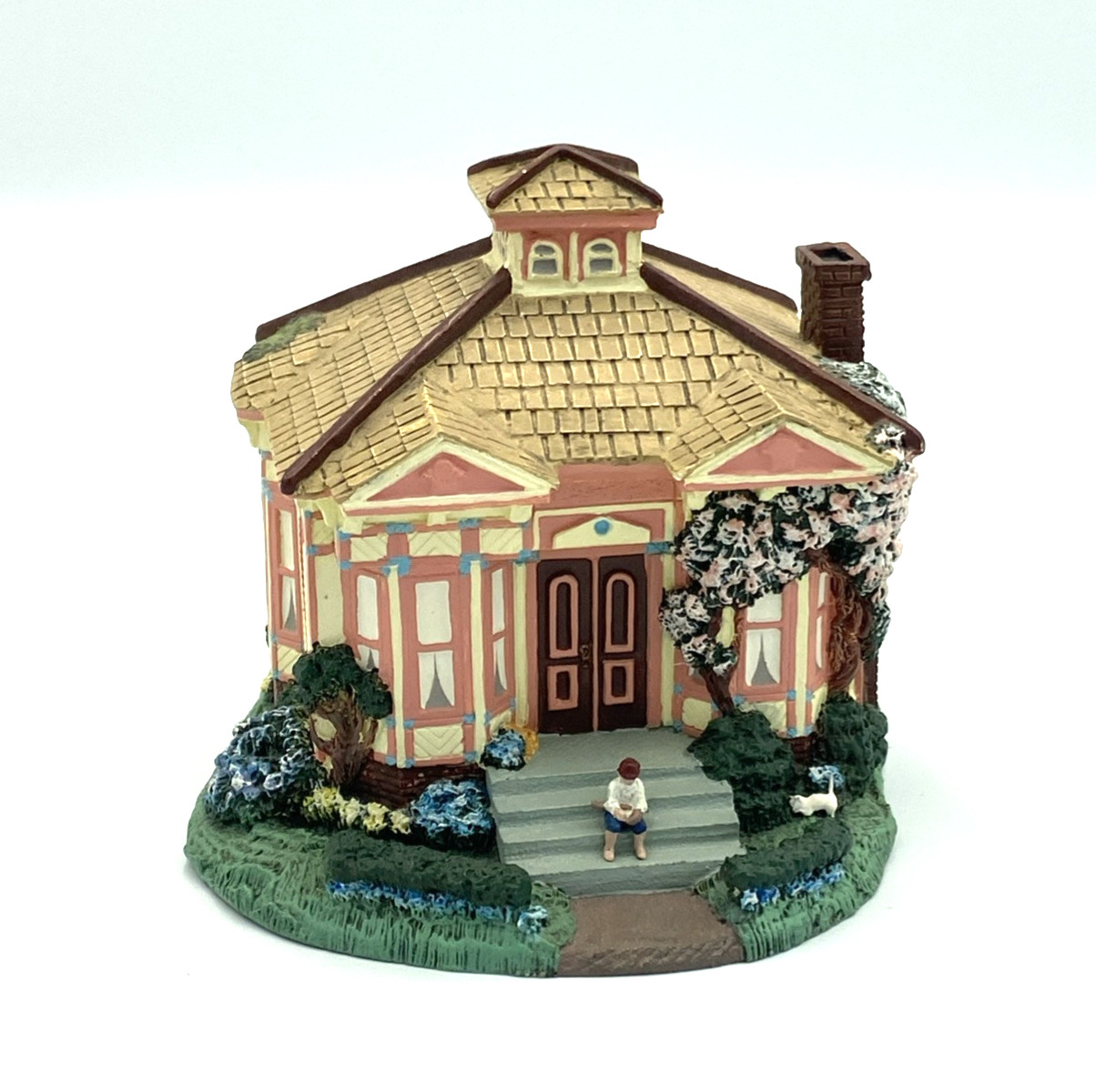 Vtg Rose Haven Cottage Hawthorne LeVan Victoria Grove Collection Hand Painted
