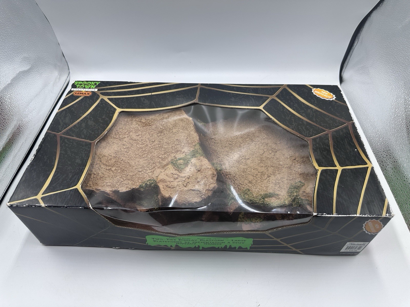 LEMAX Spooky Town TWO-TIER DISPLAY PLATFORM LANDSCAPE Accent #419047 Halloween