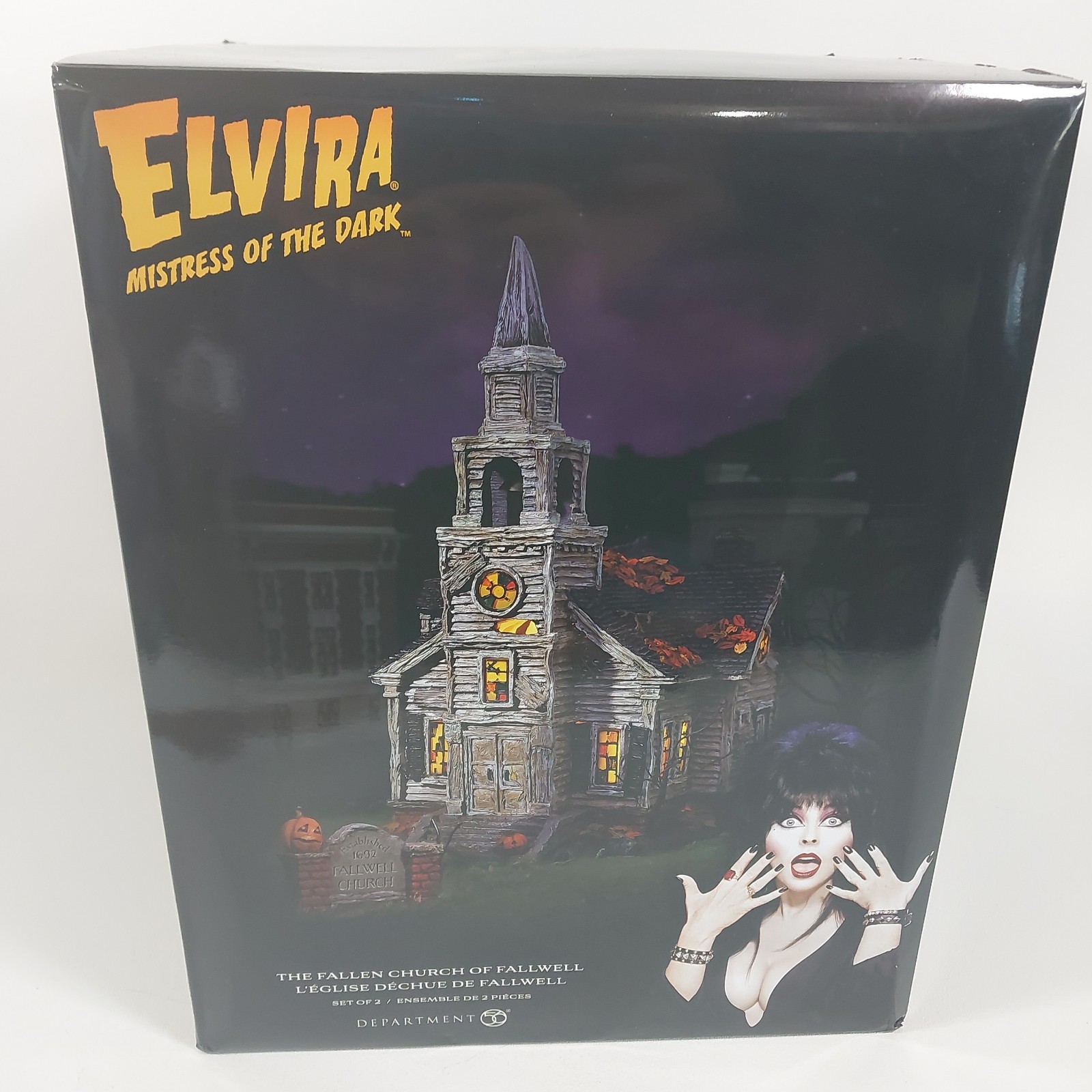 DEPT 56 ELVIRA THE FALLEN CHURCH OF FALLWELL VILLAGE 6013669