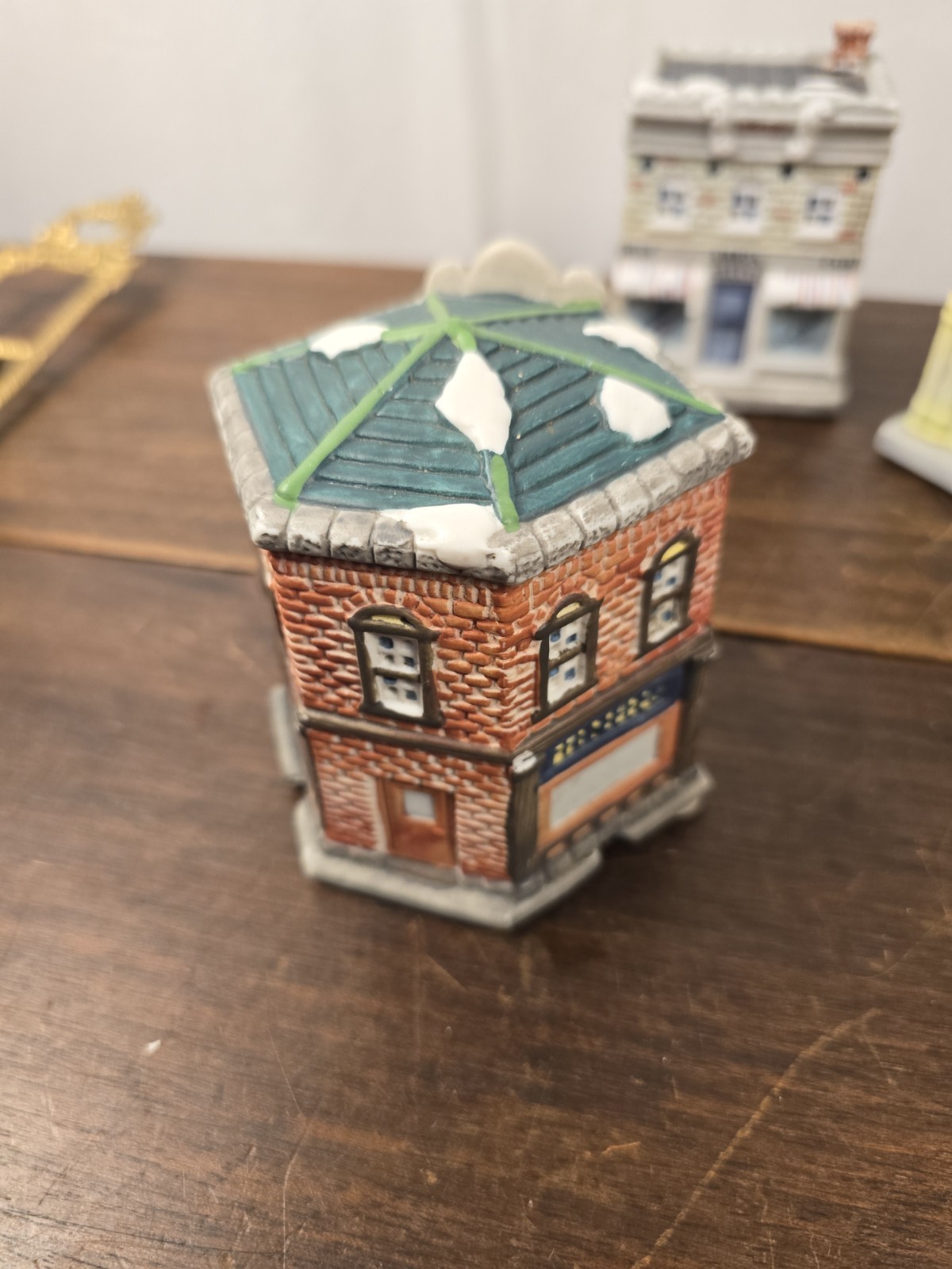 VTG 3pc American Landmarks Collection Porcelain Home Town America Villages
