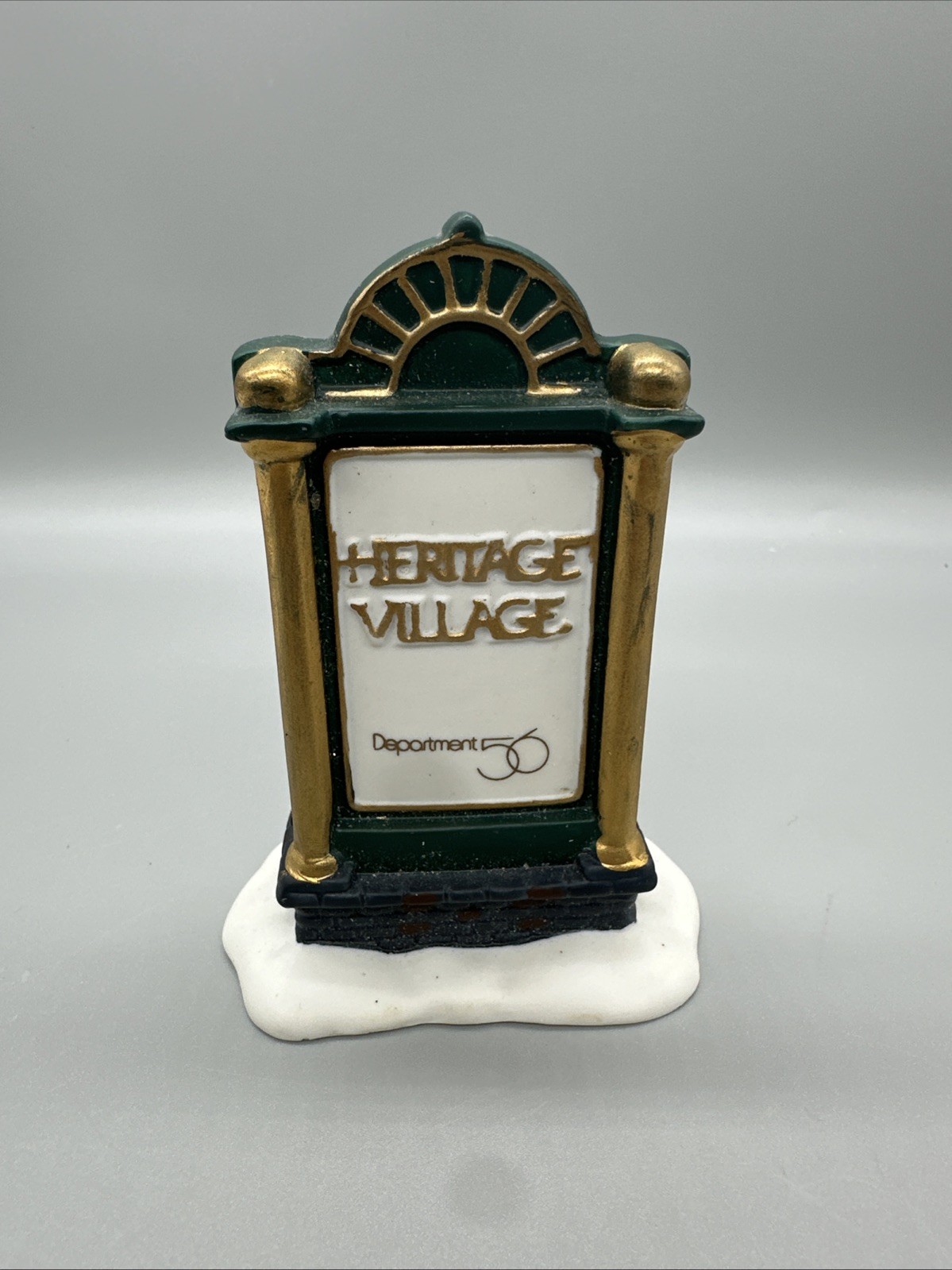 DEPT 56 “Heritage Village” Collection Entrance Sign for Christmas Village 4.25”