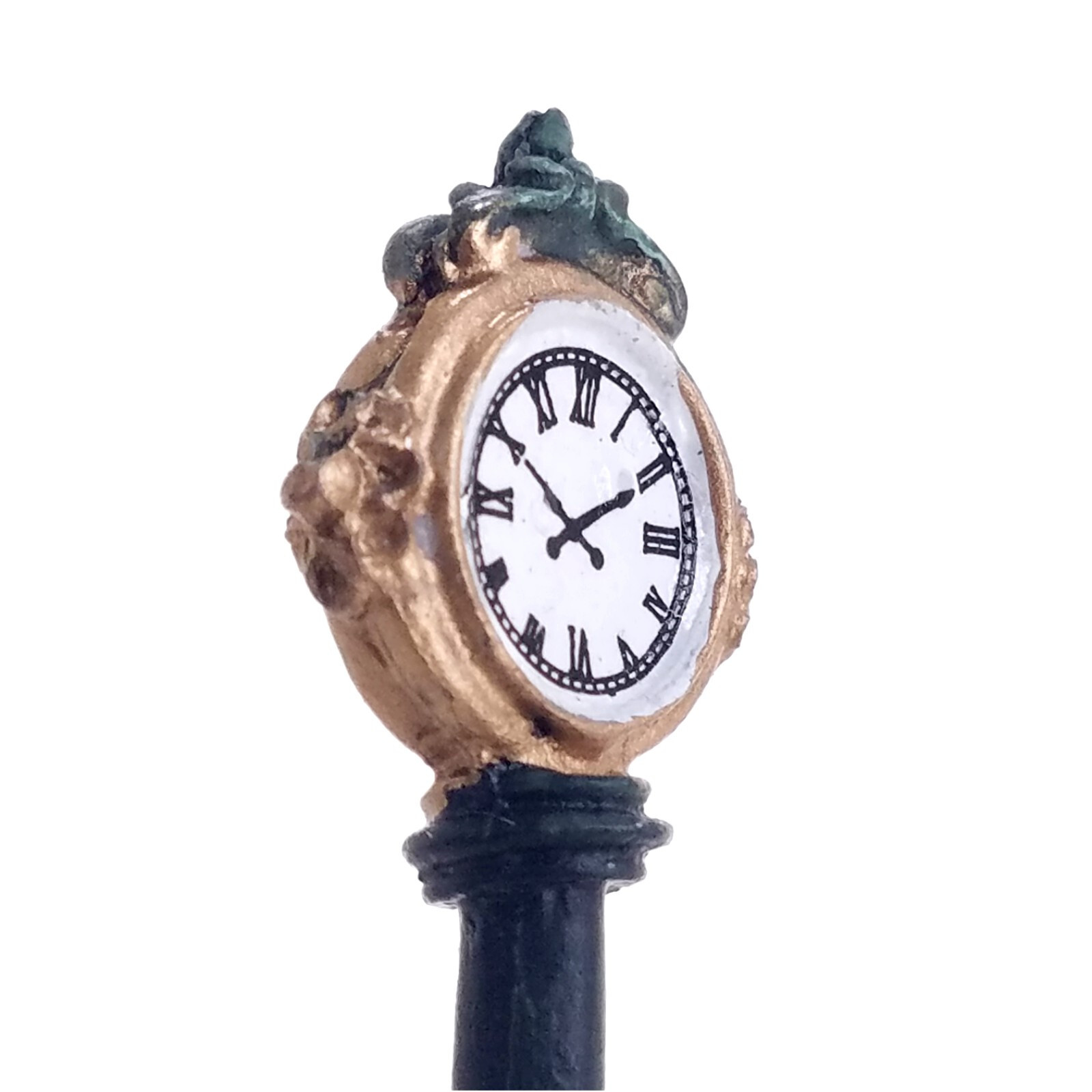 Gold Street Post Clock Four Sided Free Standing Holidays Seasons Town Center