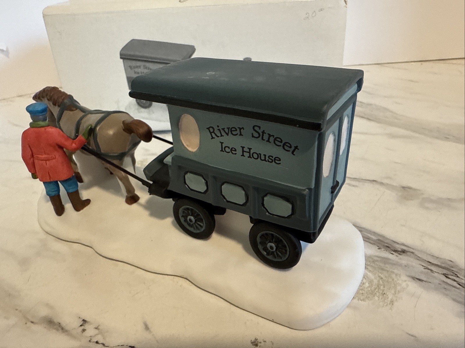 Dept 56 Christmas In The City River Street Ice House Cart #59595 Vintage w/Box