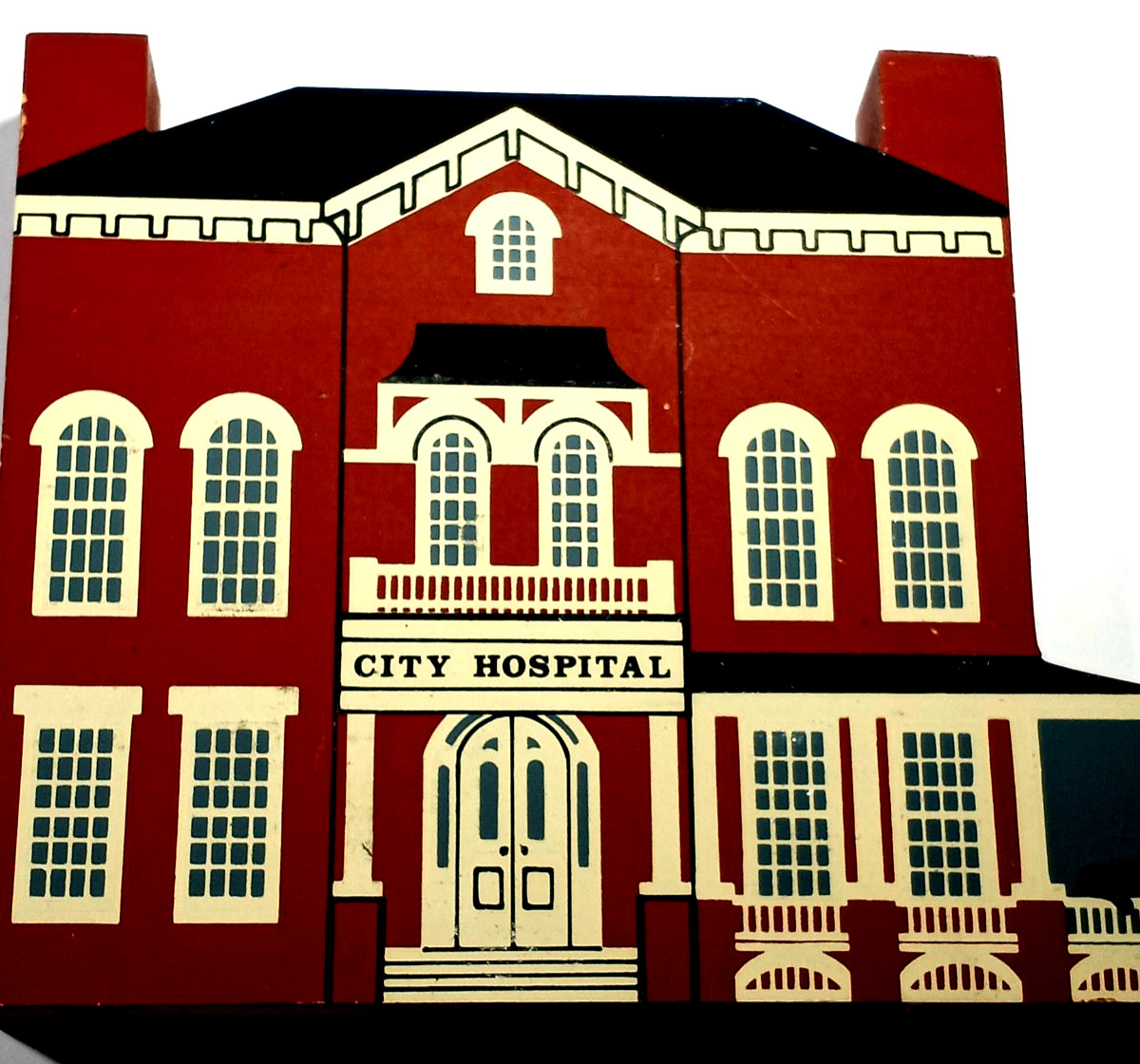 Vintage 1988 The Cat’s Meow CITY HOSPITAL Series VI Shelf Sitter ,signed