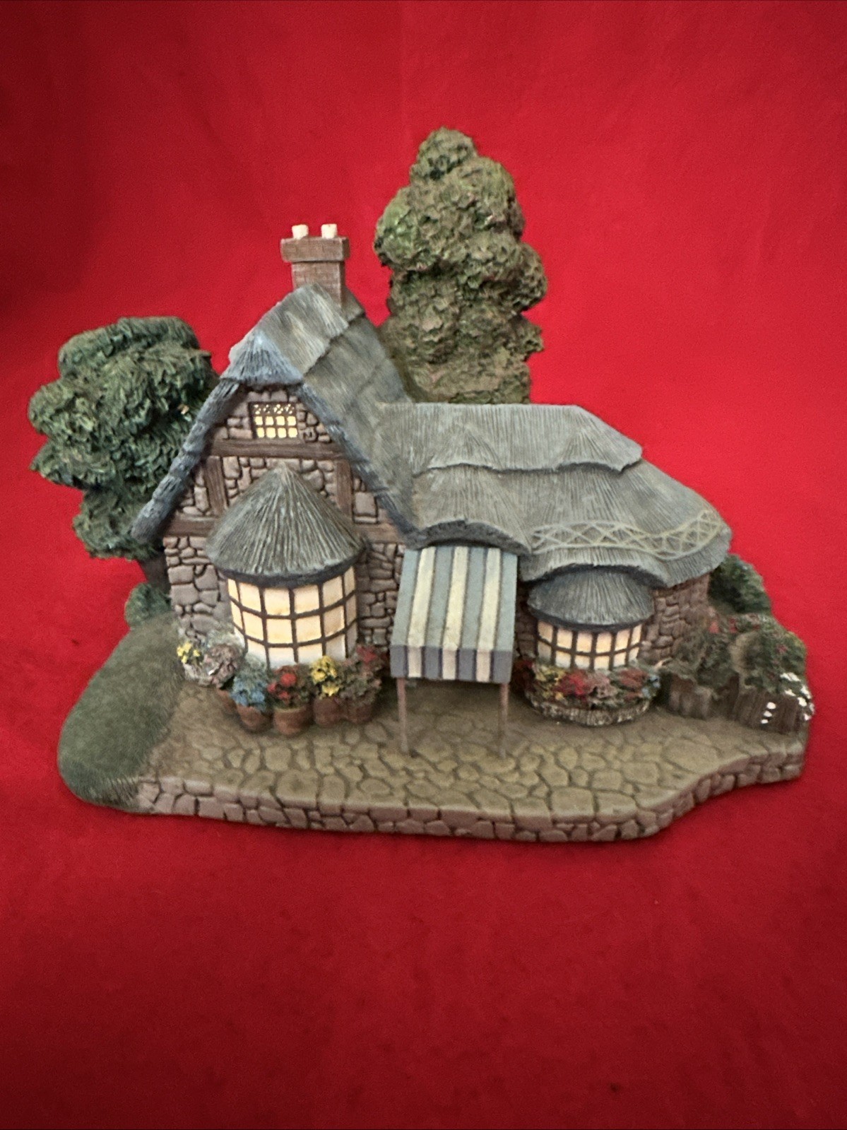 Thomas Kinkade Falbrooke Florist Lamplight Village Collection EUC Light Works!