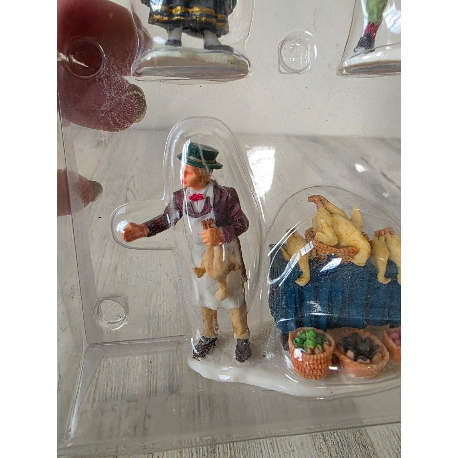 Lemax turkey seller people Victorian village Xmas 9815341 Thanksgiving people