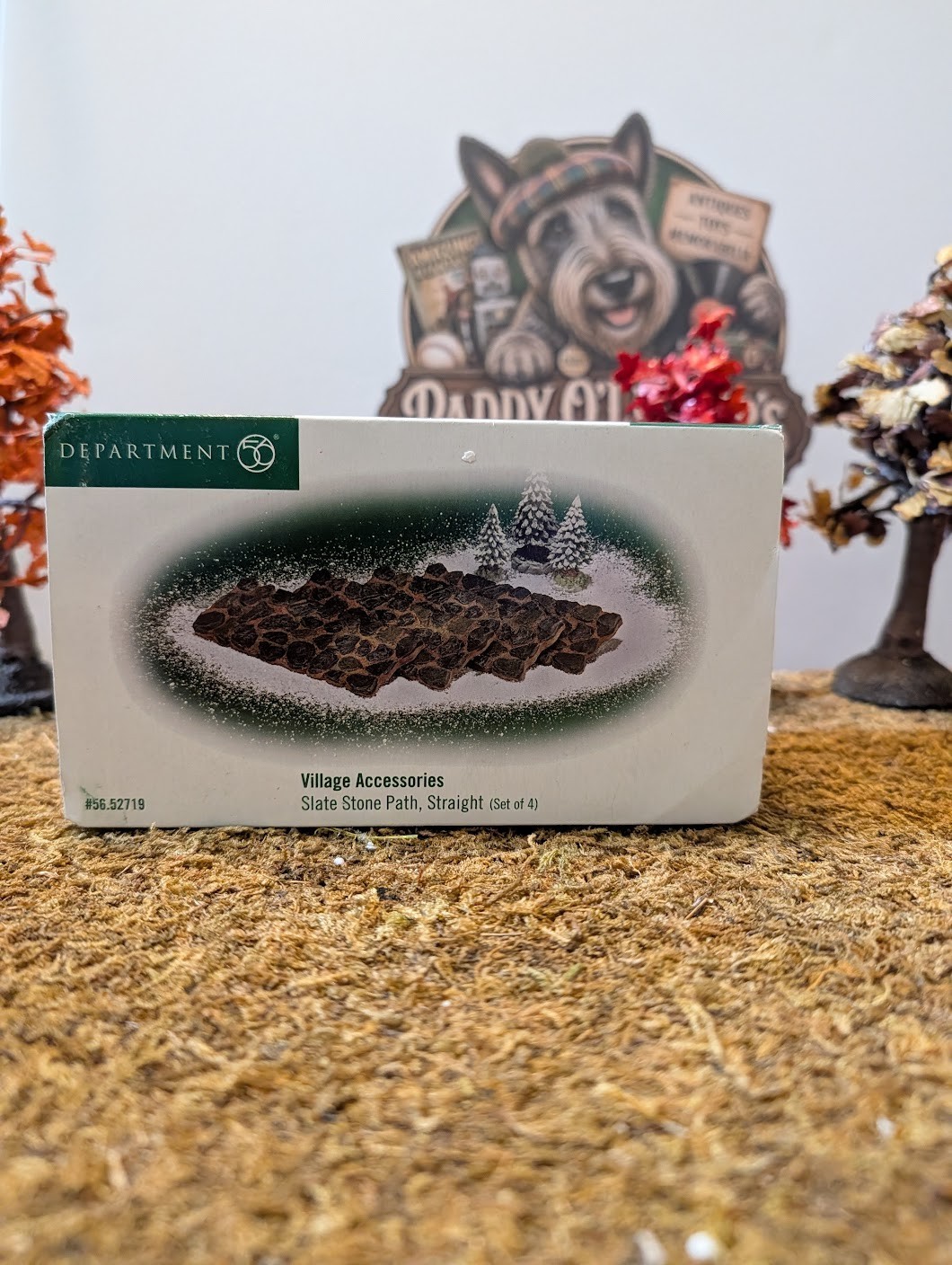 Dept 56 Village Accessories -Slate Stone Path [ Straight ] set of 4