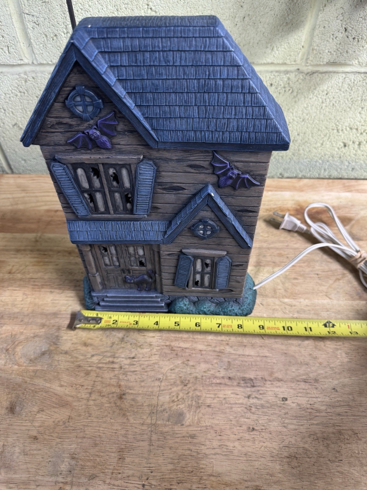 Vintage Ceramic “Haunted House” With Light