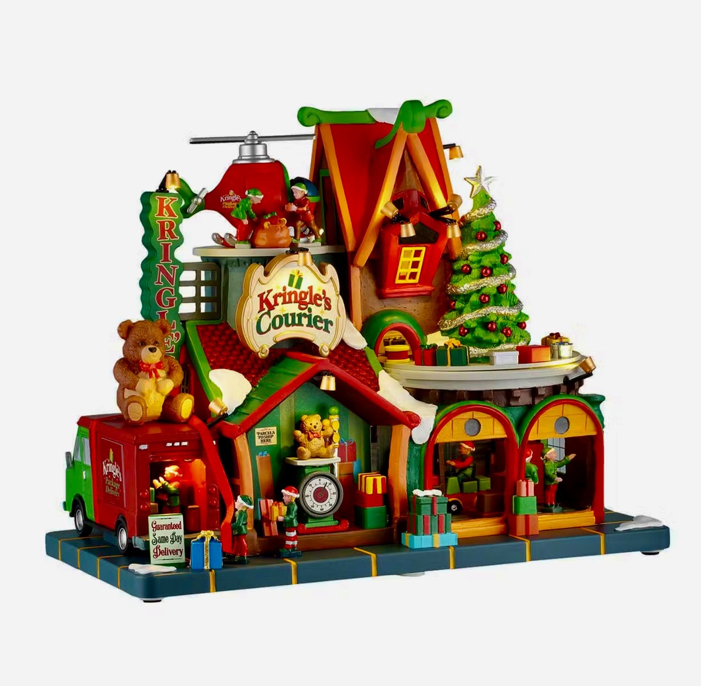 Lemax 2025 Kringle’s Courier #55325 Santa’s Elves Animated NEW