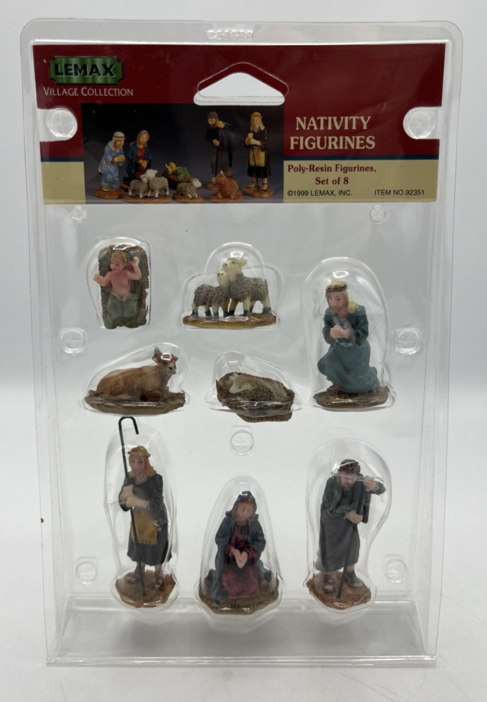 Lemax Nativity Scene Figurines #92351 Christmas Set of 8