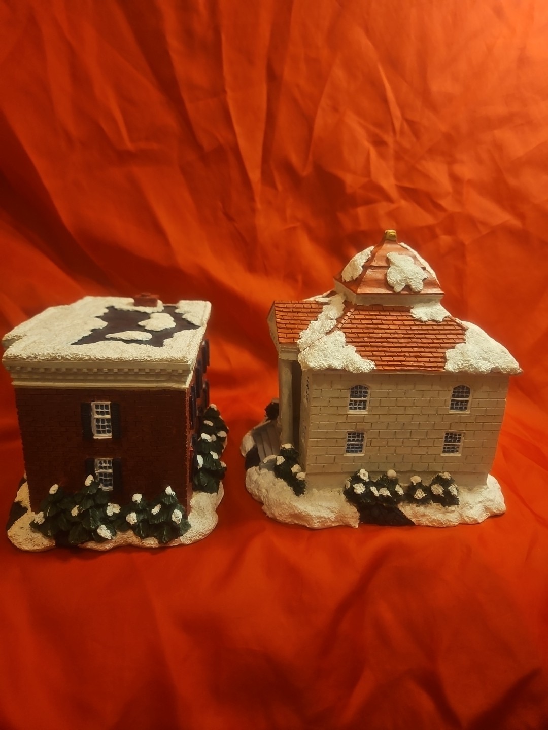 2 Christmas Village Building- One City Hall. Yemi On Bottom
