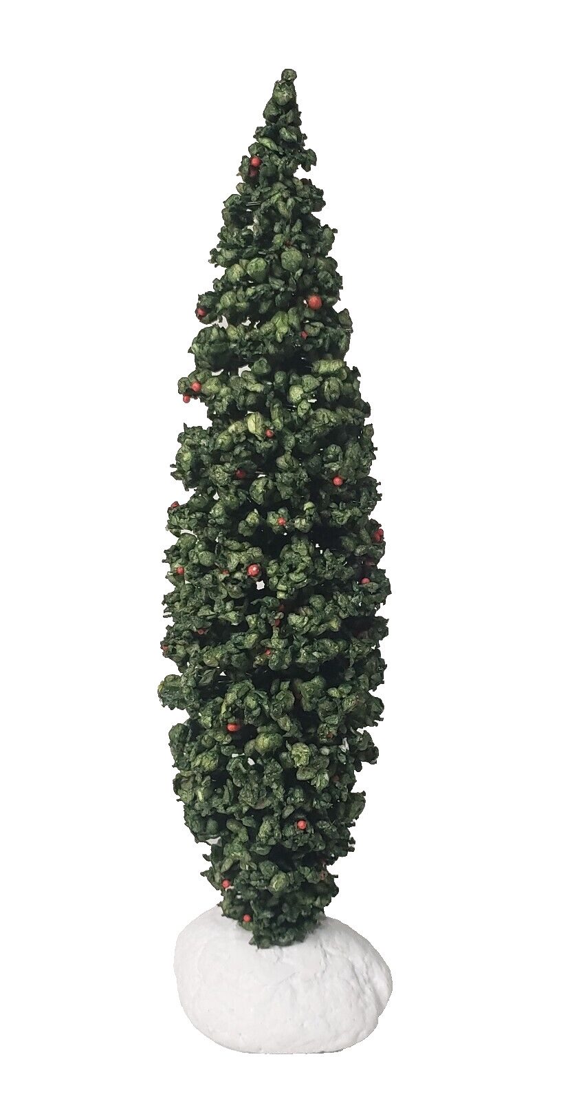 NOS Vintage Assorted Lot of 9 Village Christmas Pine Flocked Trees Taiwan