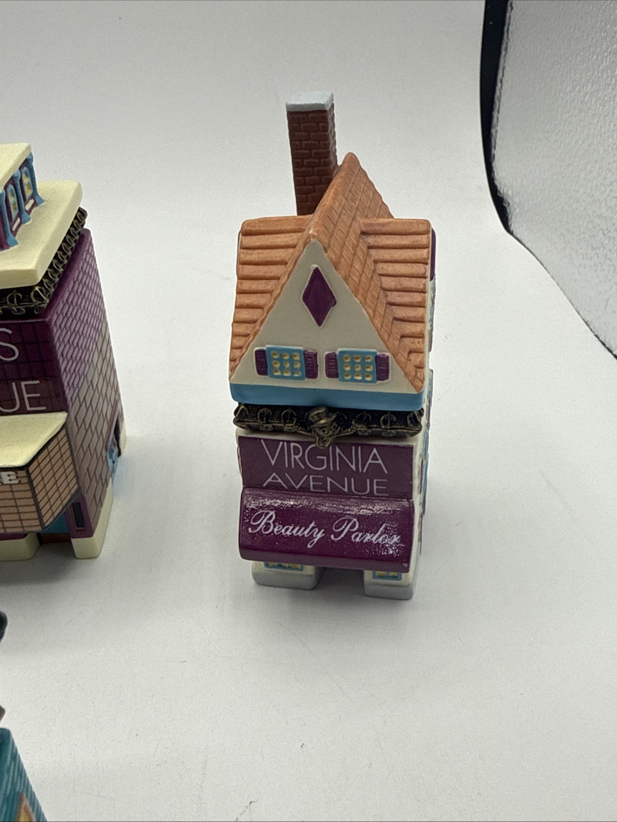 Vintage Monopoly 1999 Porcelain Trinket Box Hasbro Pieces Lot Of 10
