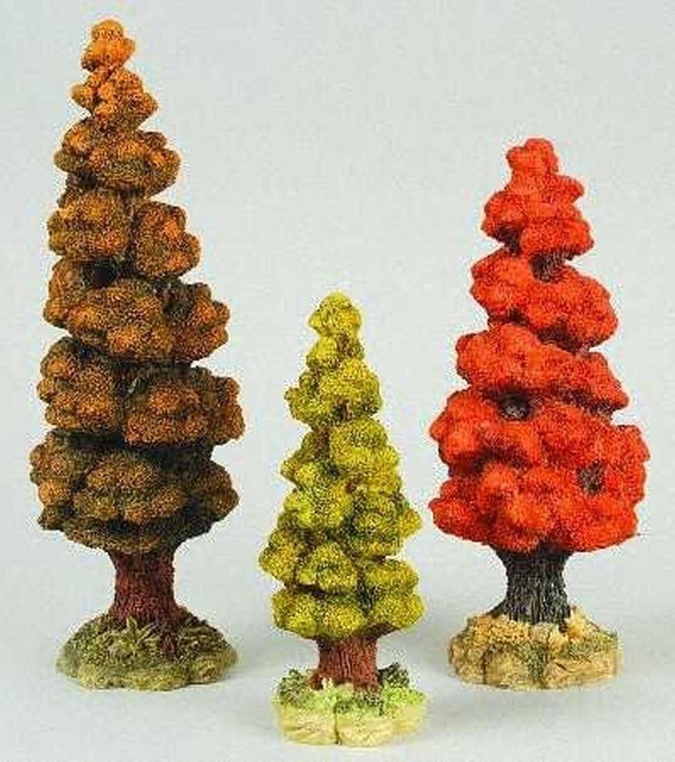 Dept 56 VILLAGE AUTUMN TREES SET OF 3 General Village 52616 NEW IN BOX