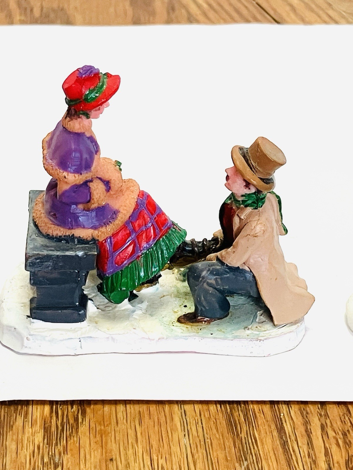 Lemax Christmas Village Figures Set Of 3 Minor Wear