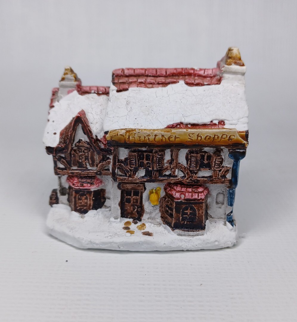 A Dickens Christmas Collection Butcher Shoppe Vintage 1988