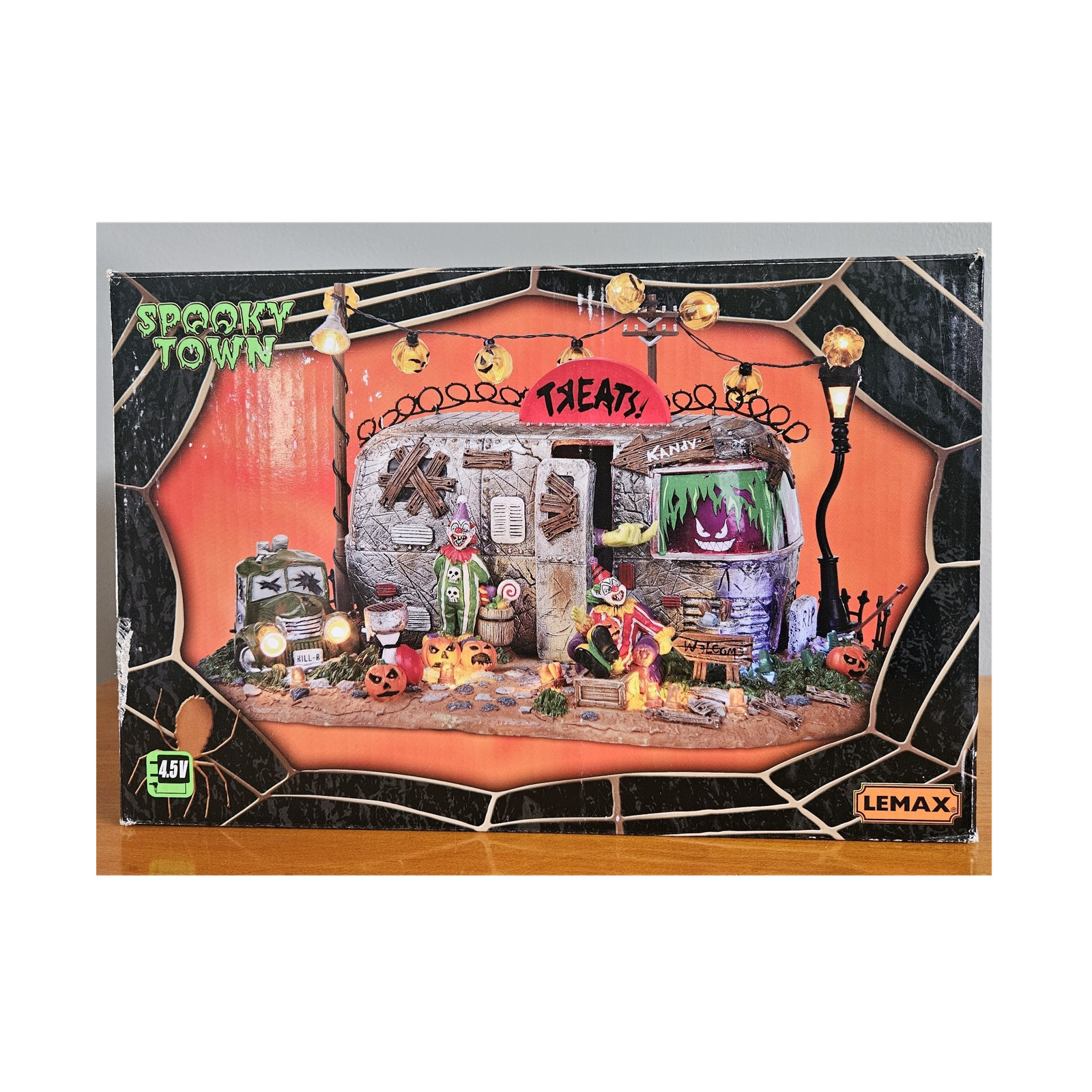 Lemax Spooky Town Killer Clown Mobile Home