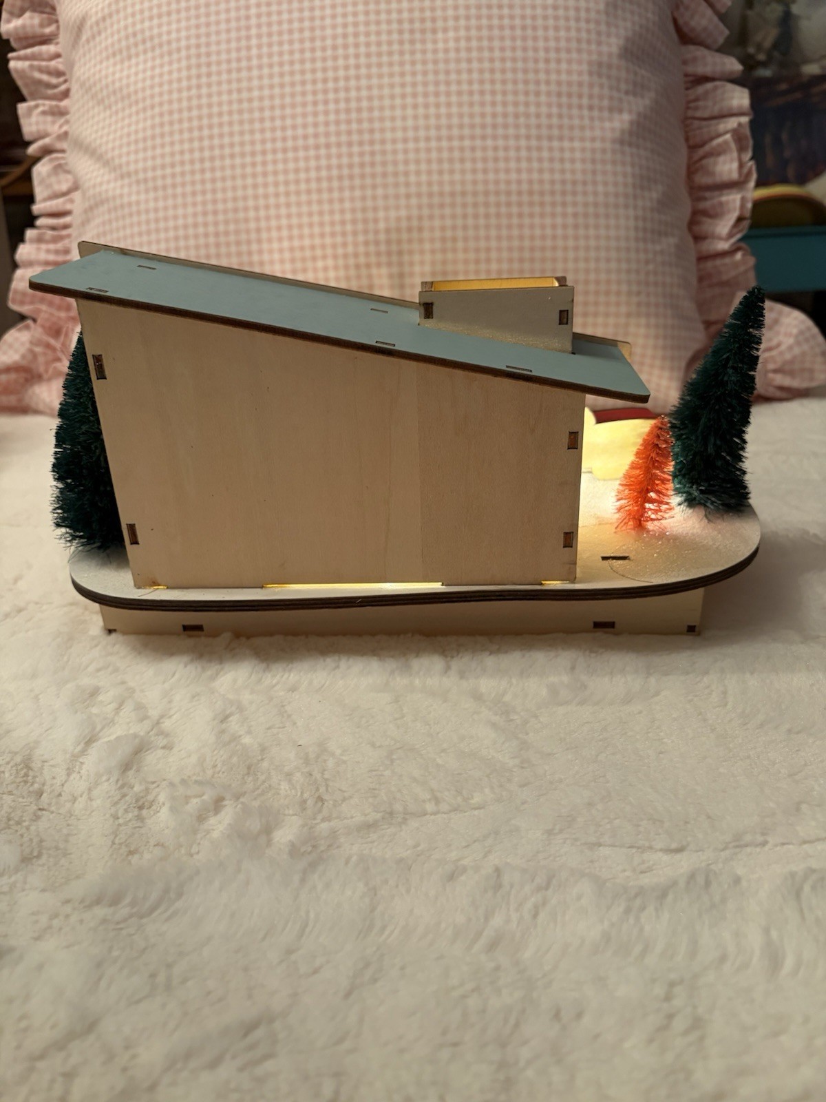 World Market Laser Cut Wood Mid Century Modern House Poodle Red Car XMAS 2022