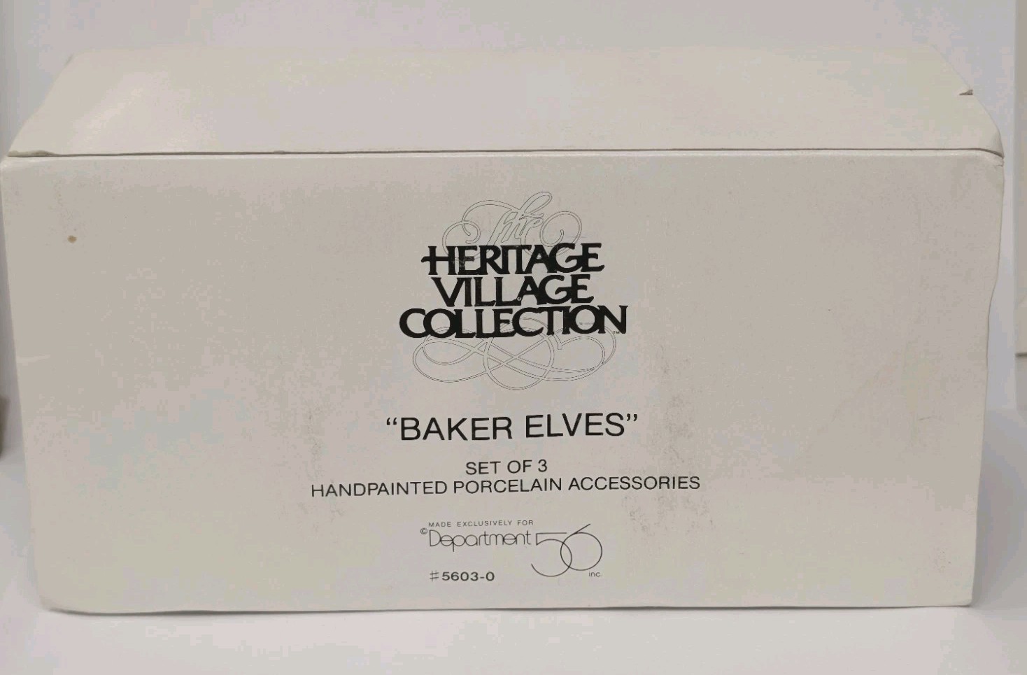Department 56 Heritage Village Collection Baker Elves Set of 3 Christmas Village