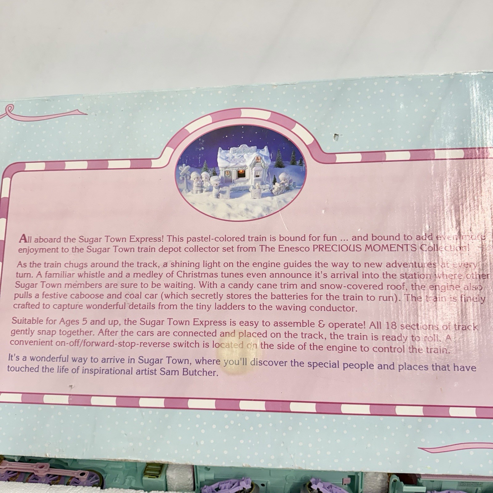 Enesco Sugar Town Express Holiday Train Set Limited Edition Christmas