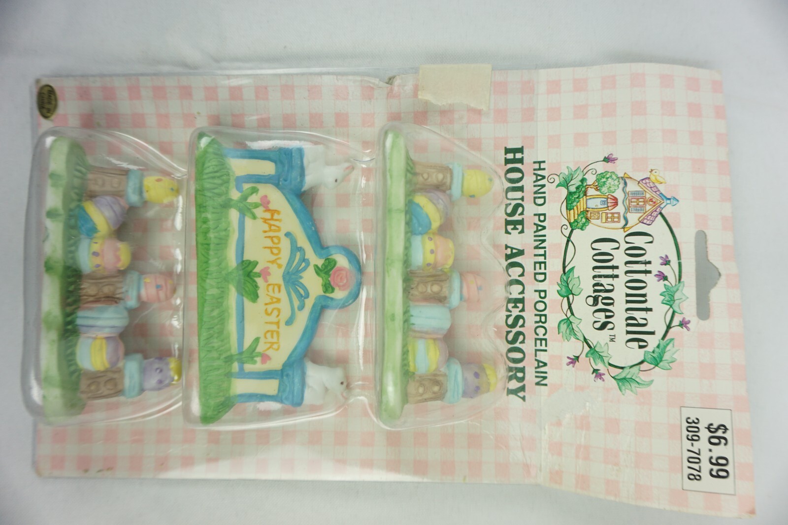 Lot Beachwood Ltd. Hand Painted Porcelain Easter Lighted House Gazebo Pavillion