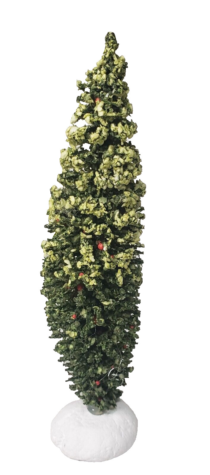 NOS Vintage Assorted Lot of 9 Village Christmas Pine Flocked Trees Taiwan