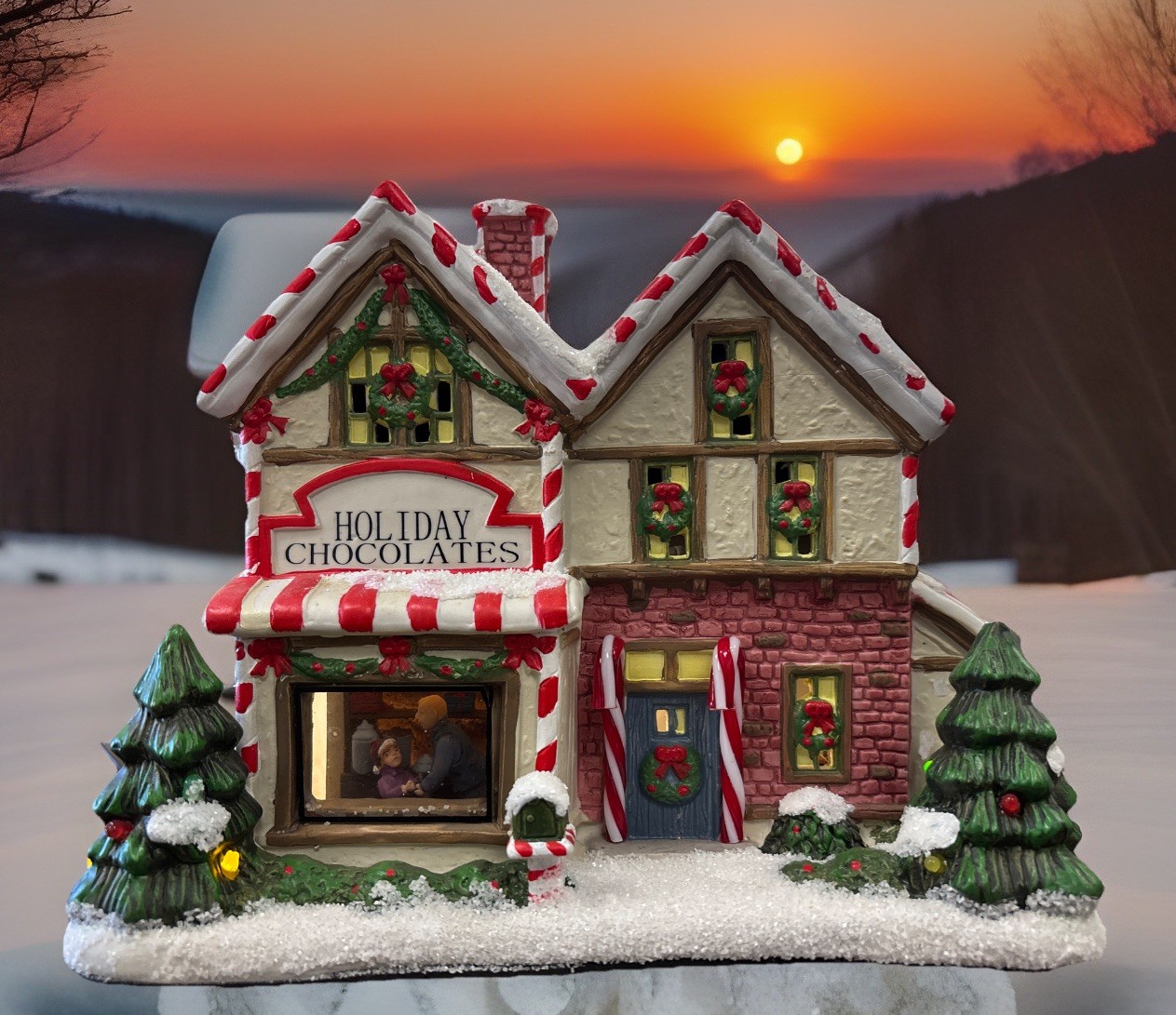 2013 St. Nicholas Square Village Collection “Holiday Chocolates” Works Mint/Box