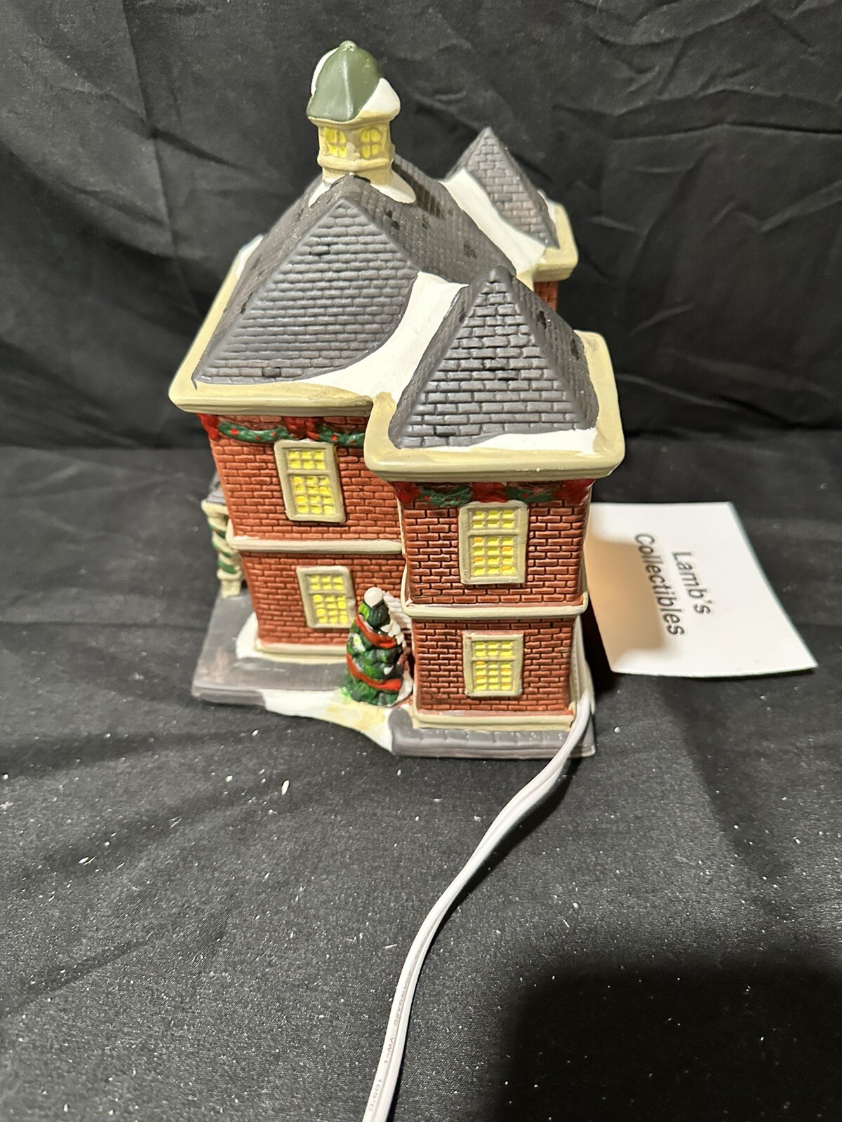 Holiday Inspirations Towne Series ceramic Christmas building lights up New Hope