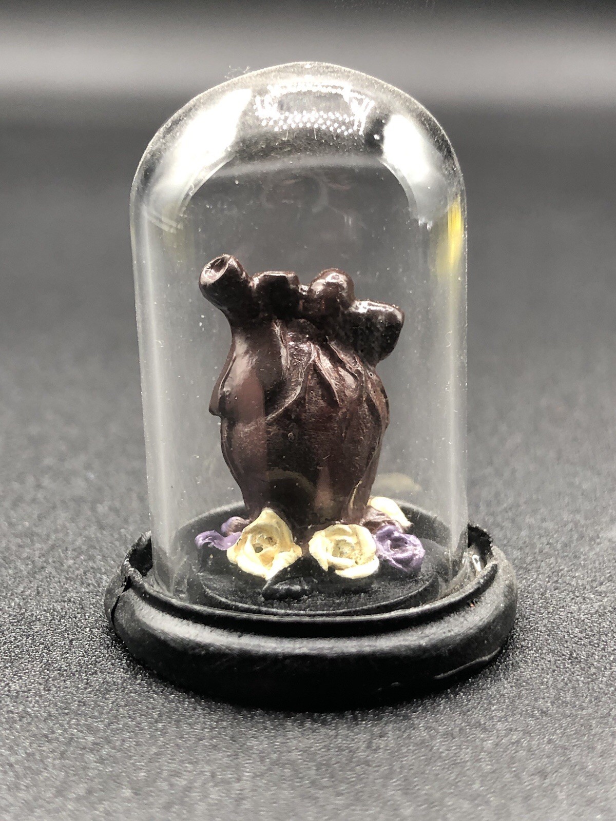 HEART IN CLOCHE 1 1/2” mini decoration ASHLAND HALLOWEEN MINIATURES gothic ￼love