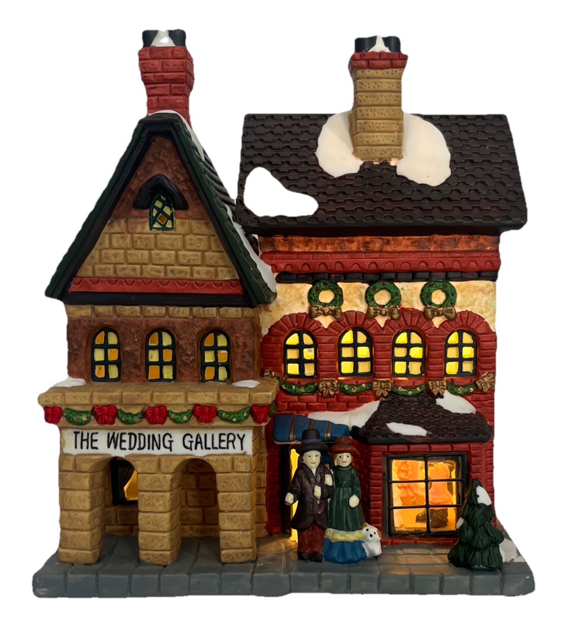 Illuminated Christmas Village The Wedding Gallery 7x5x8.5 Inch