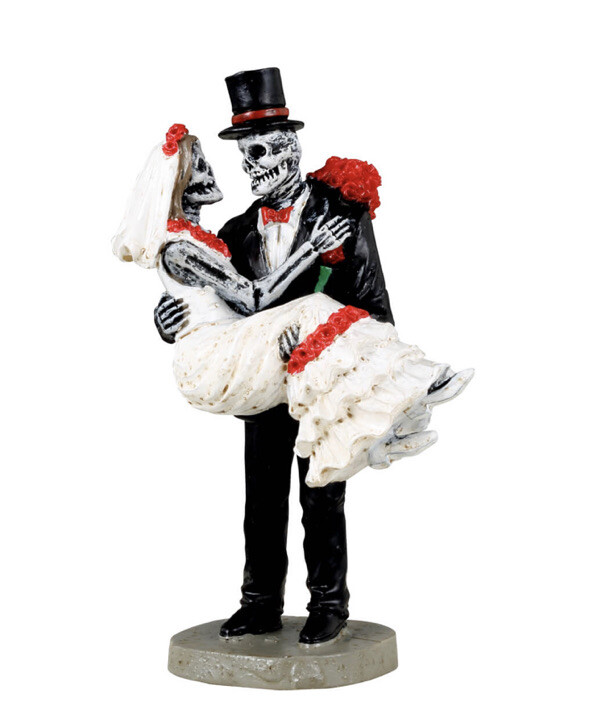 Lemax Spooky Town Bride & Groom- Day Of The Dead -Halloween Holiday Village
